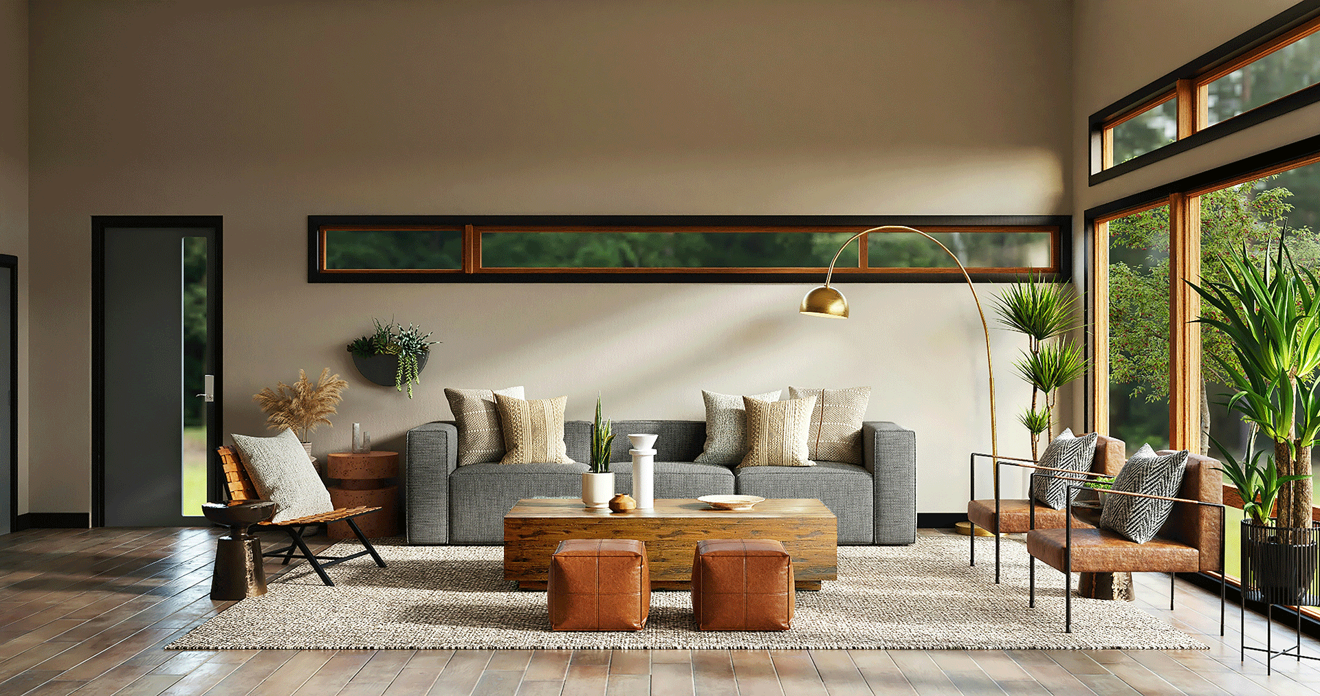 Open plan living and dining room kept spotless by recurring cleaning